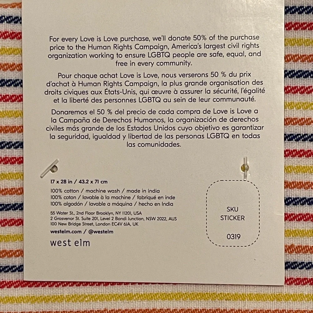 Love Is Love Tea Towels